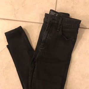Abercrombie Simone High Rise Black Jean